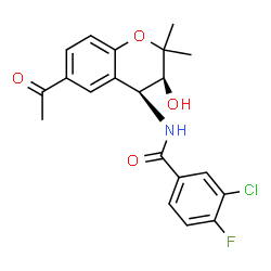 ChemSpider 2D Image | tonabersat | C20H19ClFNO4
