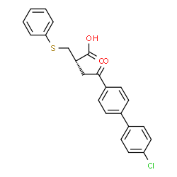 ChemSpider 2D Image | Tanomastat | C23H19ClO3S