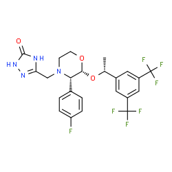 ChemSpider 2D Image | aprepitant | C23H21F7N4O3