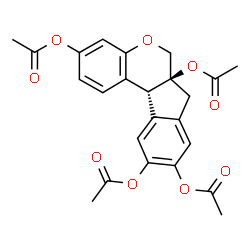 ChemSpider 2D Image | Brazilin tetraacetate | C24H22O9