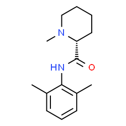 ChemSpider 2D Image | (2R)-N-(2,6-Dimethylphenyl)-1-methyl-2-piperidinecarboxamide | C15H22N2O