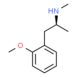 ChemSpider 2D Image | (2S)-1-(2-Methoxyphenyl)-N-methyl-2-propanamine | C11H17NO