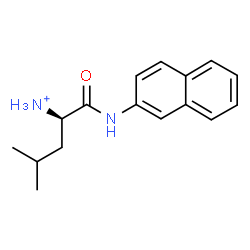 ChemSpider 2D Image | (2R)-4-Methyl-1-(2-naphthylamino)-1-oxo-2-pentanaminium | C16H21N2O