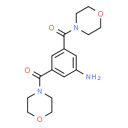 ChemSpider 2D Image | 3,5-Bis(4-morpholinylcarbonyl)aniline | C16H21N3O4