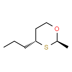 ChemSpider 2D Image | (2R,4R)-2-Methyl-4-propyl-1,3-oxathiane | C8H16OS