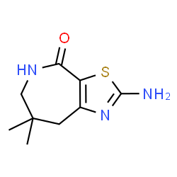 ChemSpider 2D Image | 2-amino-7,7-dimethyl-5H,6H,8H-[1,3]thiazolo[5,4-c]azepin-4-one | C9H13N3OS