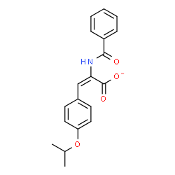 ChemSpider 2D Image | (2E)-2-(Benzoylamino)-3-(4-isopropoxyphenyl)acrylate | C19H18NO4