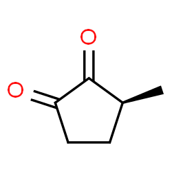 ChemSpider 2D Image | (3S)-3-Methyl-1,2-cyclopentanedione | C6H8O2