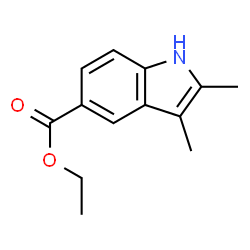 ChemSpider 2D Image | Ethyl 2,3-dimethyl-1H-indole-5-carboxylate | C13H15NO2