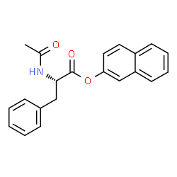 ChemSpider 2D Image | 2-Naphthyl N-acetyl-L-phenylalaninate | C21H19NO3