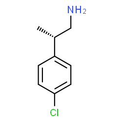 ChemSpider 2D Image | (2S)-2-(4-Chlorophenyl)-1-propanamine | C9H12ClN