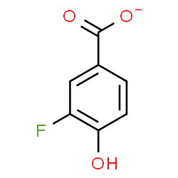 ChemSpider 2D Image | 3-Fluoro-4-hydroxybenzoate | C7H4FO3