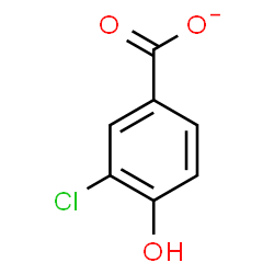 ChemSpider 2D Image | 3-Chloro-4-hydroxybenzoate | C7H4ClO3