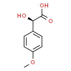 ChemSpider 2D Image | (2R)-Hydroxy(4-methoxyphenyl)acetic acid | C9H10O4