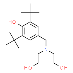 ChemSpider 2D Image | 4-[[bis(2-hydroxyethyl)amino]methyl]-2,6-ditert-butylphenol | C19H33NO3