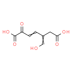 ChemSpider 2D Image | 5-(Hydroxymethylene)-2-oxo-3-heptenedioic acid | C8H8O6