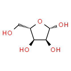 ChemSpider 2D Image | beta-L-Ribofuranose | C5H10O5
