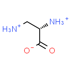 ChemSpider 2D Image | (2S)-2,3-Diammoniopropanoate | C3H9N2O2