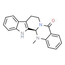 ChemSpider 2D Image | (13bR)-14-Methyl-8,13,13b,14-tetrahydroindolo[2',3':3,4]pyrido[2,1-b]quinazolin-5(7H)-one | C19H17N3O
