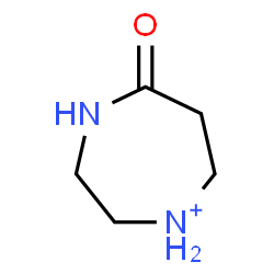 ChemSpider 2D Image | 5-Oxo-1,4-diazepan-1-ium | C5H11N2O