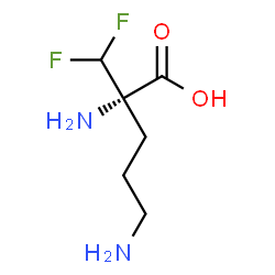 ChemSpider 2D Image | (S)-eflornithine | C6H12F2N2O2