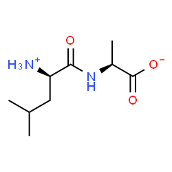 ChemSpider 2D Image | (2S)-2-{[(2R)-2-Ammonio-4-methylpentanoyl]amino}propanoate | C9H18N2O3