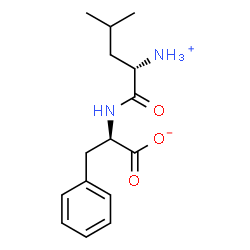 ChemSpider 2D Image | (2R)-2-{[(2S)-2-Ammonio-4-methylpentanoyl]amino}-3-phenylpropanoate | C15H22N2O3