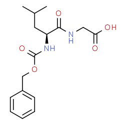 ChemSpider 2D Image | N-[(Benzyloxy)carbonyl]-L-leucylglycine | C16H22N2O5