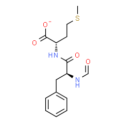 ChemSpider 2D Image | (2S)-2-[(N-Formyl-L-phenylalanyl)amino]-4-(methylsulfanyl)butanoate | C15H19N2O4S