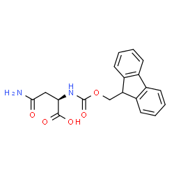 ChemSpider 2D Image | Fmoc-D-Asn-OH | C19H18N2O5