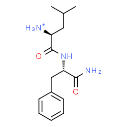 ChemSpider 2D Image | (2S)-1-{[(2S)-1-Amino-1-oxo-3-phenyl-2-propanyl]amino}-4-methyl-1-oxo-2-pentanaminium | C15H24N3O2