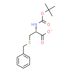 ChemSpider 2D Image | (2R)-3-(Benzylsulfanyl)-2-({[(2-methyl-2-propanyl)oxy]carbonyl}amino)propanoate | C15H20NO4S