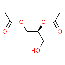 ChemSpider 2D Image | (2S)-3-Hydroxy-1,2-propanediyl diacetate | C7H12O5