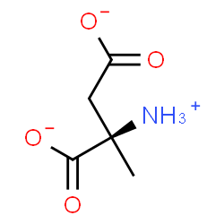 ChemSpider 2D Image | (2R)-2-Ammonio-2-methylsuccinate | C5H8NO4