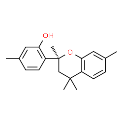 ChemSpider 2D Image | 5-Methyl-2-[(2S)-2,4,4,7-tetramethyl-3,4-dihydro-2H-chromen-2-yl]phenol | C20H24O2