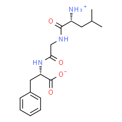 ChemSpider 2D Image | (2S)-2-({N-[(2R)-2-Ammonio-4-methylpentanoyl]glycyl}amino)-3-phenylpropanoate | C17H25N3O4