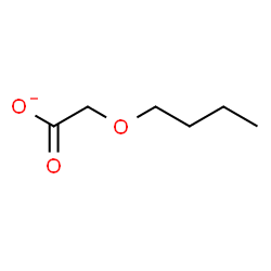 ChemSpider 2D Image | Butoxyacetate | C6H11O3