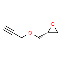 ChemSpider 2D Image | (2R)-2-[(2-Propyn-1-yloxy)methyl]oxirane | C6H8O2