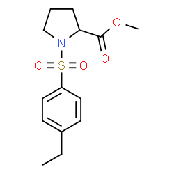 ChemSpider 2D Image | Methyl 1-[(4-ethylphenyl)sulfonyl]prolinate | C14H19NO4S
