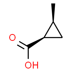ChemSpider 2D Image | cis-2-Methylcyclopropanecarboxylic acid | C5H8O2