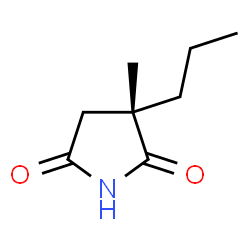 ChemSpider 2D Image | (3S)-3-Methyl-3-propyl-2,5-pyrrolidinedione | C8H13NO2