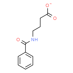 ChemSpider 2D Image | 4-(Benzoylamino)butanoate | C11H12NO3
