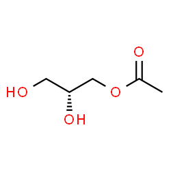 ChemSpider 2D Image | (2R)-2,3-Dihydroxypropyl acetate | C5H10O4