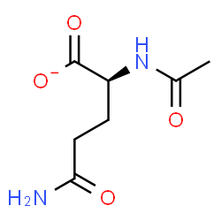ChemSpider 2D Image | (2S)-2-Acetamido-5-amino-5-oxopentanoate | C7H11N2O4