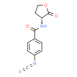 ChemSpider 2D Image | 4-Isothiocyanato-N-[(3R)-2-oxotetrahydro-3-furanyl]benzamide | C12H10N2O3S