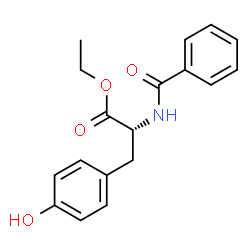 ChemSpider 2D Image | Ethyl N-benzoyl-D-tyrosinate | C18H19NO4