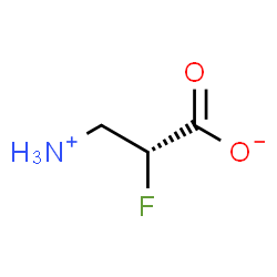 ChemSpider 2D Image | (R)-?-fluoro-?-alanine | C3H6FNO2