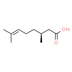 ChemSpider 2D Image | (S)-(-)-Citronellic acid | C10H18O2