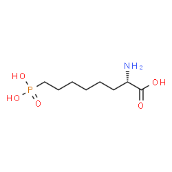 ChemSpider 2D Image | (2S)-2-Amino-8-phosphonooctanoic acid | C8H18NO5P