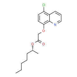 ChemSpider 2D Image | (2R)-2-Heptanyl [(5-chloro-8-quinolinyl)oxy]acetate | C18H22ClNO3